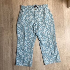BBP Western Pants Daisy Jacquard Baby blue 2XL